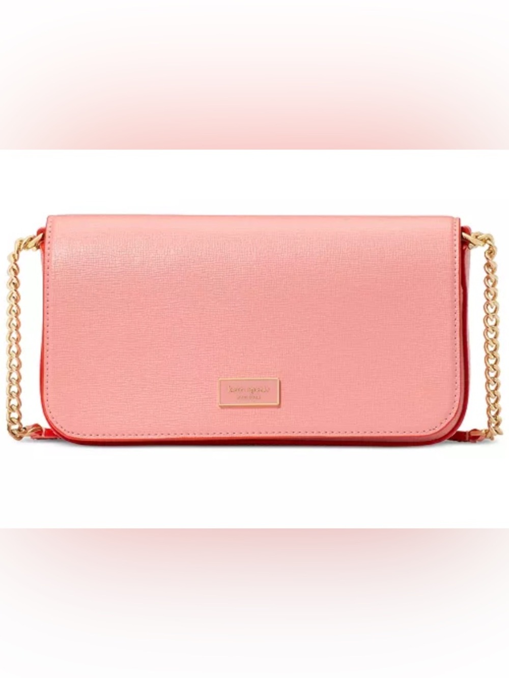 kate spade Serena Pop Trim Chain Leather Wallet